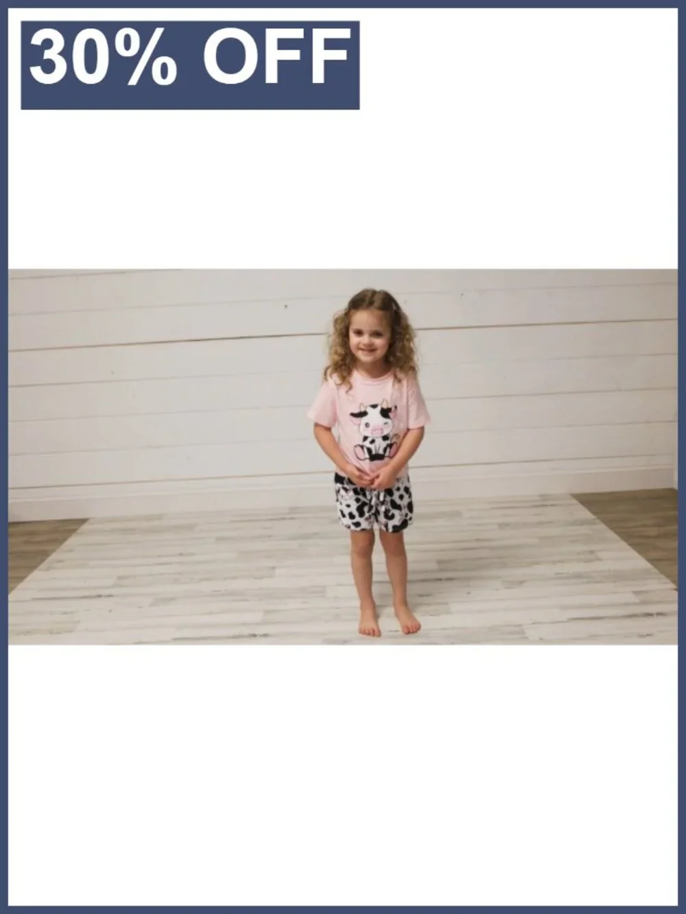 Toddler Girls 2pc Shirt Shorts Set Cotton Spandex Pockets Crew Neck